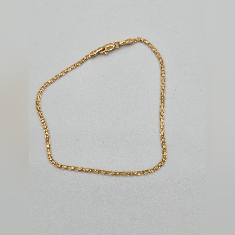 10k Yellow Gold Bismark Chain Bracelet